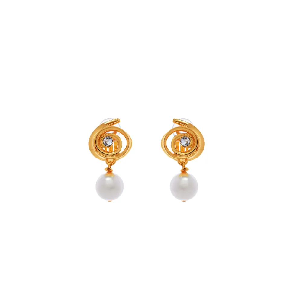 Boucles D'oreille Clips Doré Padmée