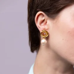 Boucles D'oreille Clips Doré Padmée