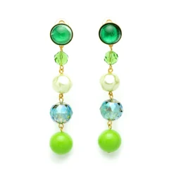 Boucles d'oreilles clip dorée Michele