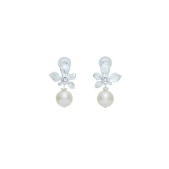 Boucles D'oreilles Clips Argenté Végétal
