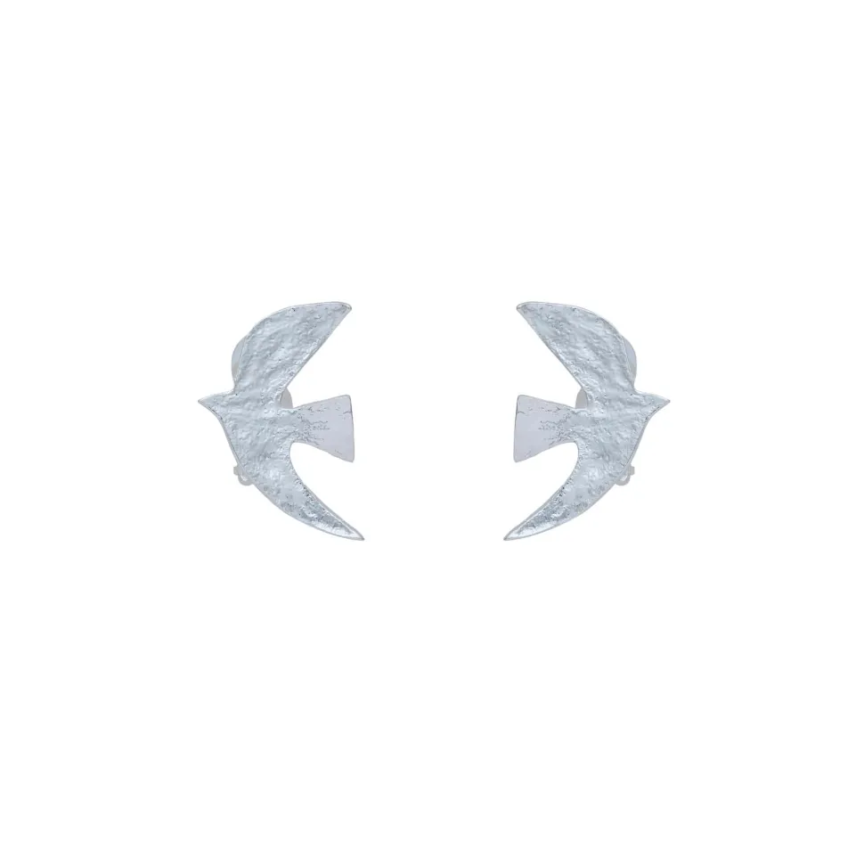 Boucles D'oreilles Clips Argenté Voyage