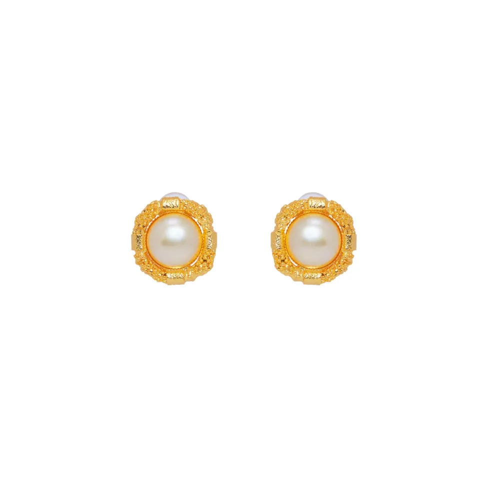 Boucles D'oreilles Clips Doré L'heure Dorée