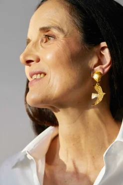 Boucles D'oreilles Clips Doré Voyage