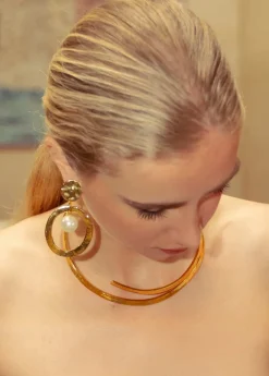 Boucles D'oreilles Clips Laiton Mille Et Une Nuit