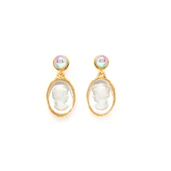 Boucles d'oreilles percée doré Rencontre imprévue