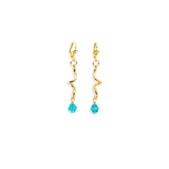 Boucles D'oreilles Percées Doré Arabesque