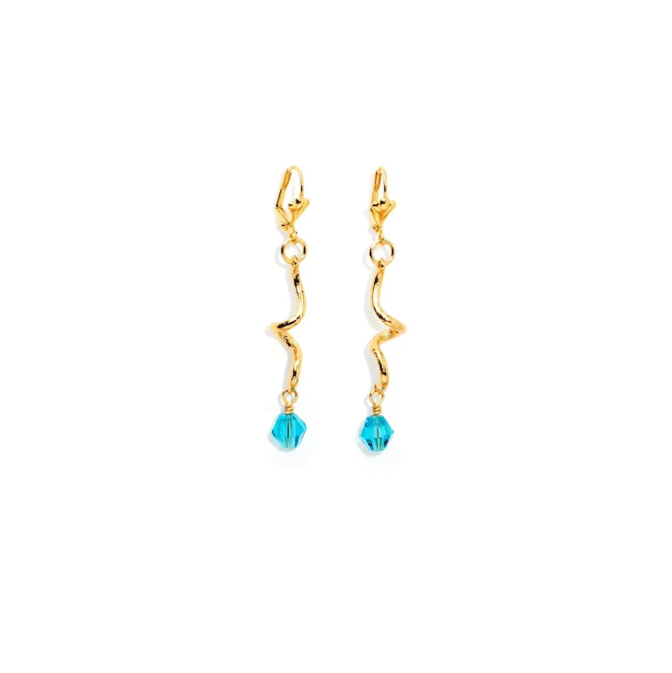 Boucles D'oreilles Percées Doré Arabesque