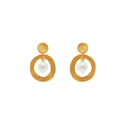 Boucles D'oreilles Percées Doré 1001 Nuits