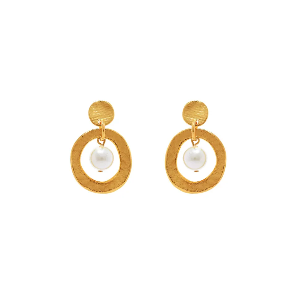 Boucles D'oreilles Percées Doré 1001 Nuits