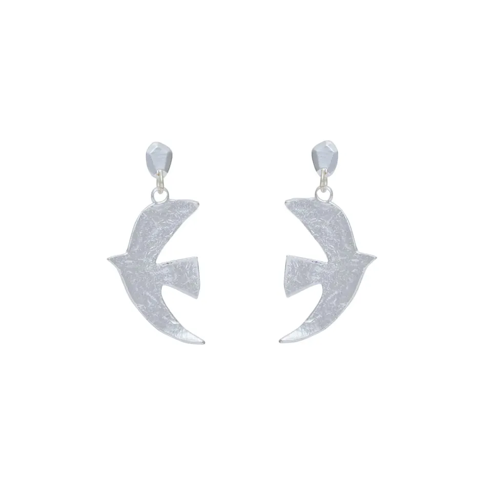 Boucles D'oreilles Percées Argenté Voyage