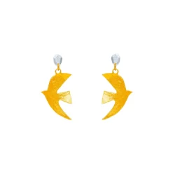 Boucles D'oreilles Percées Doré Voyage