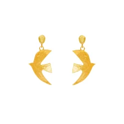 Boucles D'oreilles Percées Doré Voyage