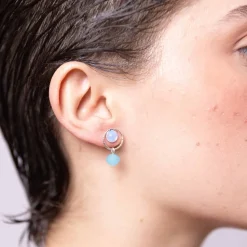 Boucles d'oreilles Percées Argenté L'Heure Dorée
