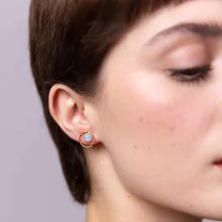 Boucles D'oreilles Percées Doré L'heure Dorée
