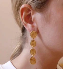 Boucles D'oreilles Percées Argenté Mille Et Une Nuit