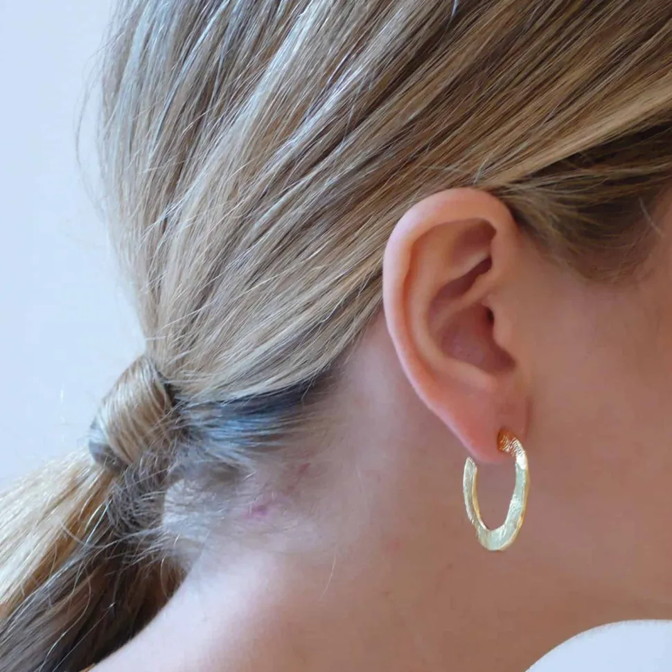 Boucles D'oreilles Percées Doré Olala