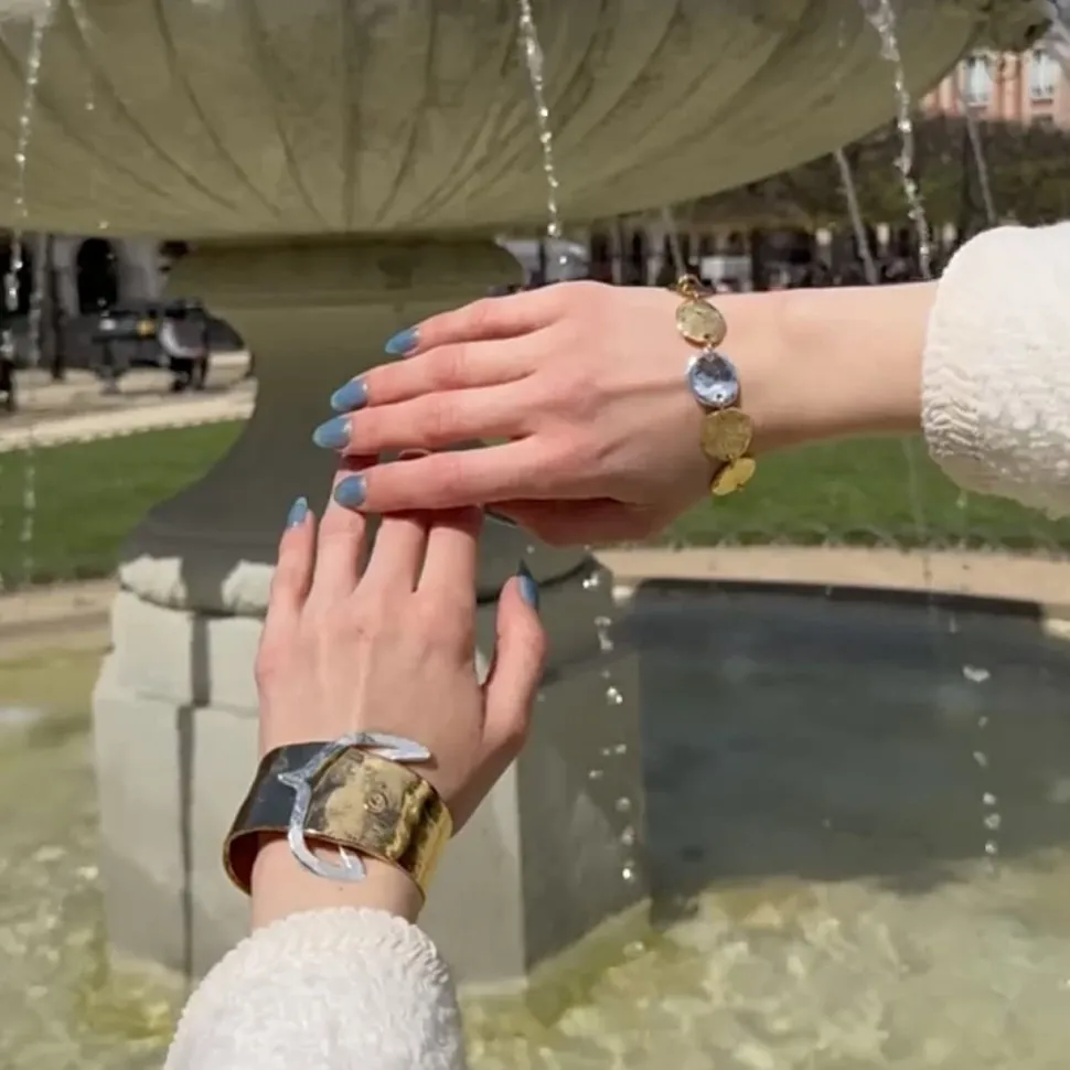 Bracelet Doré Argenté Mille Et Une Nuit