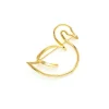 Broche doré Cygne