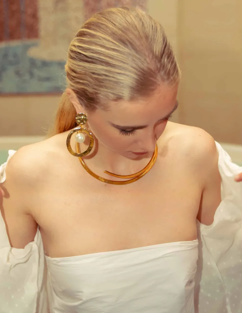 Collier Argenté Down Town