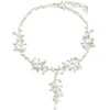 Collier Argenté Végétal