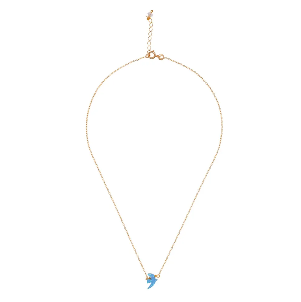 Collier Doré Opaline