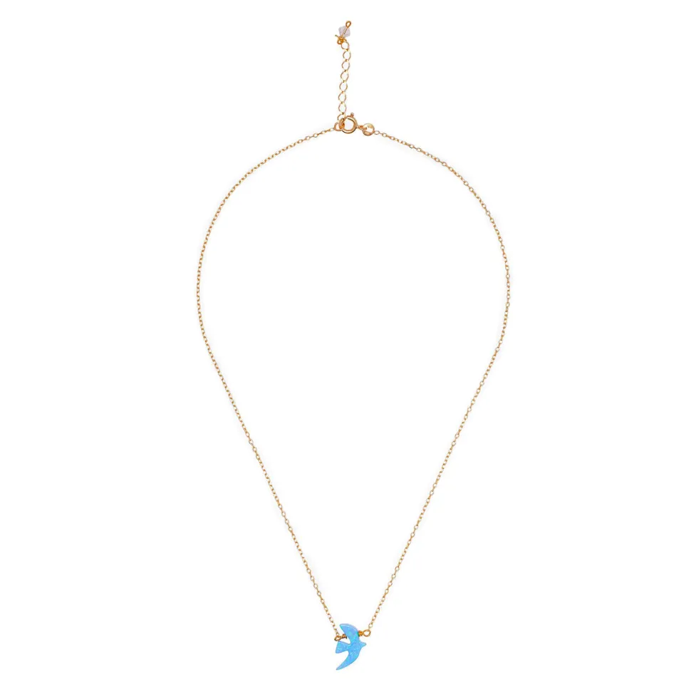 Collier Doré Opaline