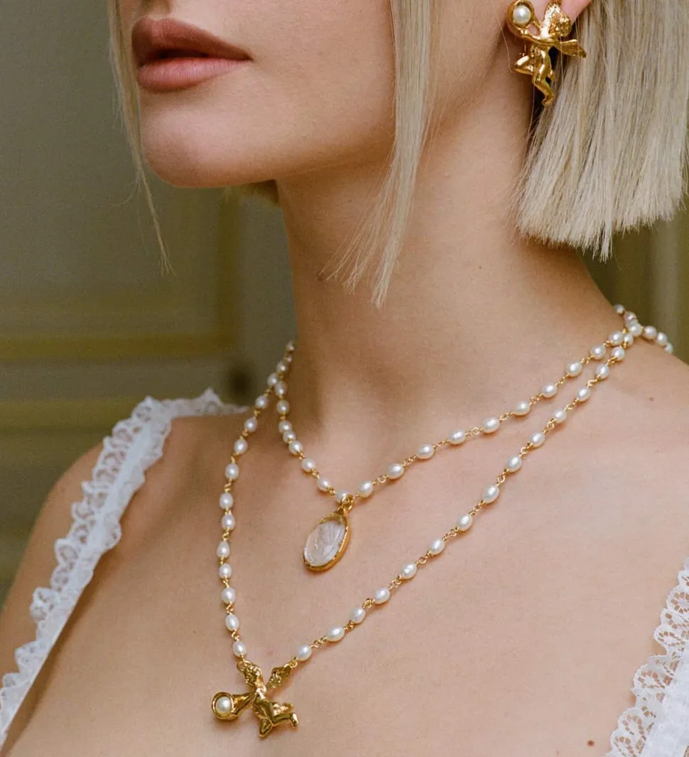 Collier doré Rencontre imprévue