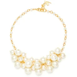 Collier Doré Vegétal
