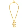 Collier doré Végétal