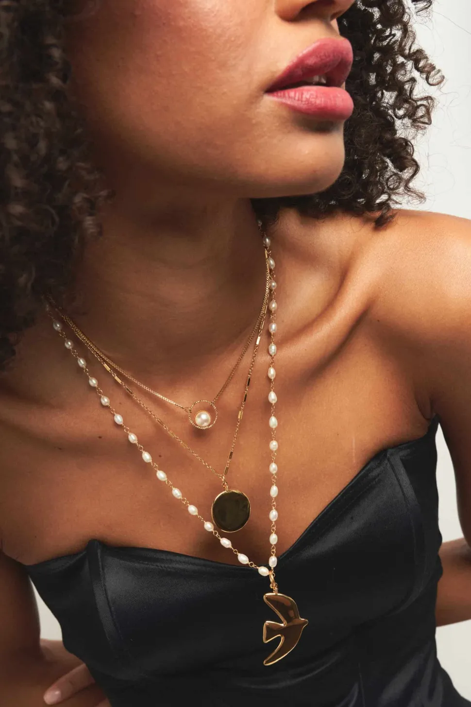 Collier doré Voie Lactée