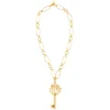 Pendentif doré Clé
