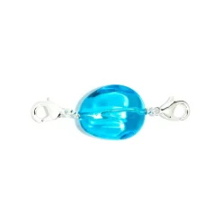 Perle Charms Argentée Bleu Océan